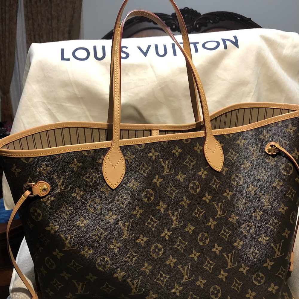 Louis Vuitton Monogram Neverfull GM Tote Brown